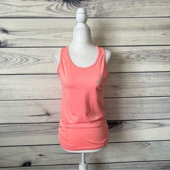 Nike Peach Pink Dri-Fit Racerback Tank Top - Picture 1 of 7
